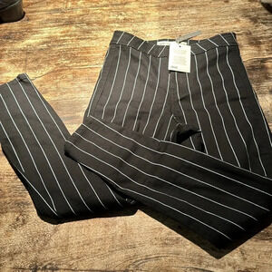 ASOS denim pinstrip cigarette pants nwt size 28